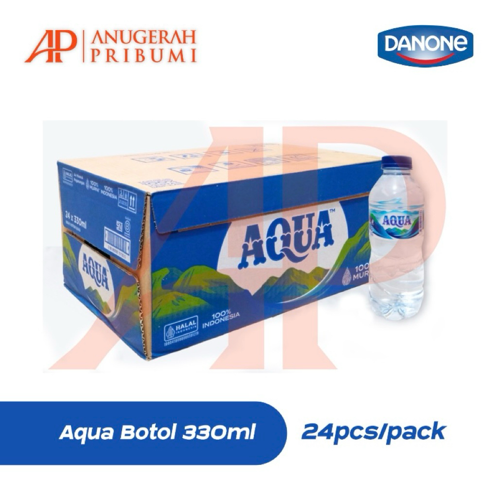

AQUA BOTOL 330ML KARTON ISI 24pcs