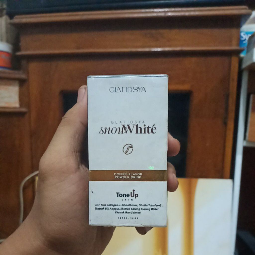 

Glafidsya Snow White Tone Up Coffe Flavor Powder Drink Original