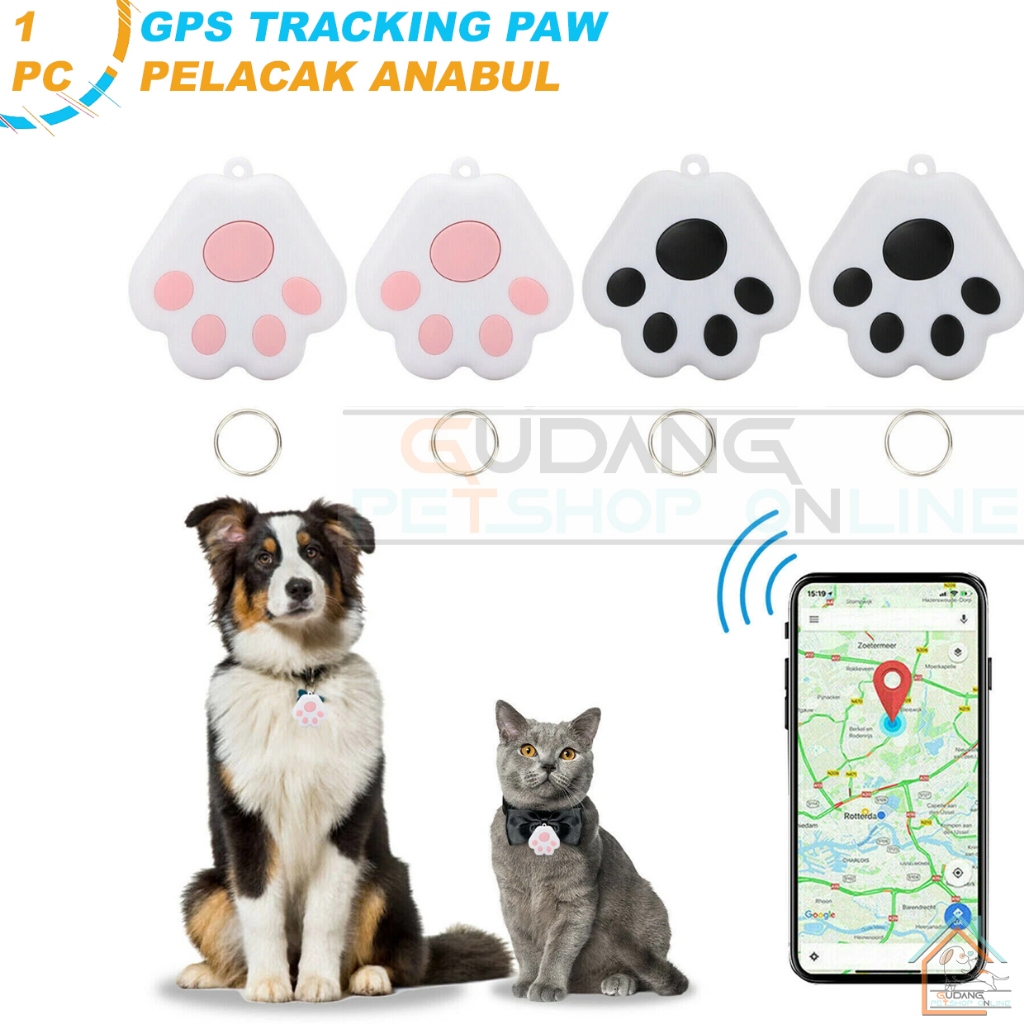 NEW!!! GPS Tracker Anjing / Kucing Mini Anti Hilang Tahan Air Gps Anti Loss Pet Tracker Bluetooth