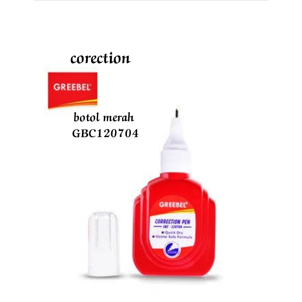 

Tip Ex / Correction Tape Greebel GBC120704 Cair / Pcs