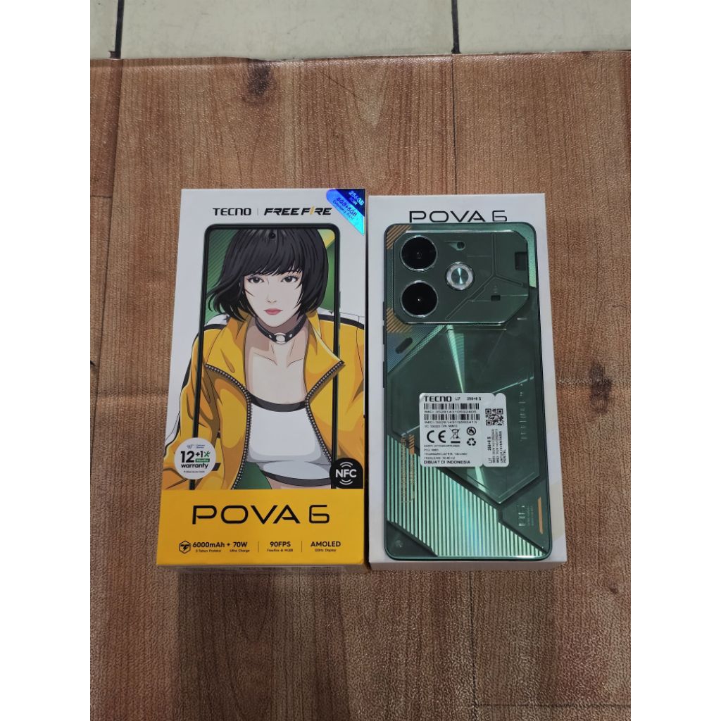 TECNO POVA 6 NFC 8/256 SECOND MULUS FULLSET ACC LENGKAP