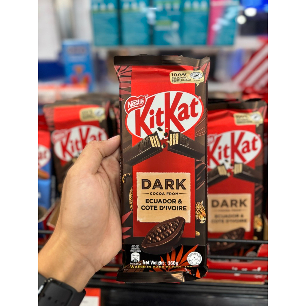 

kitkat dark chocolate 160g / milk chocolate 160g / cookie crumble 120g