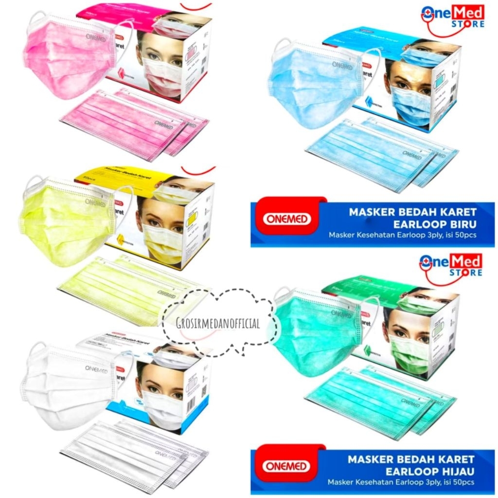 MASKER MEDIS ONEMED ISI 50S - MASKER ONEMED BAGUS TEBAL LEMBUT
