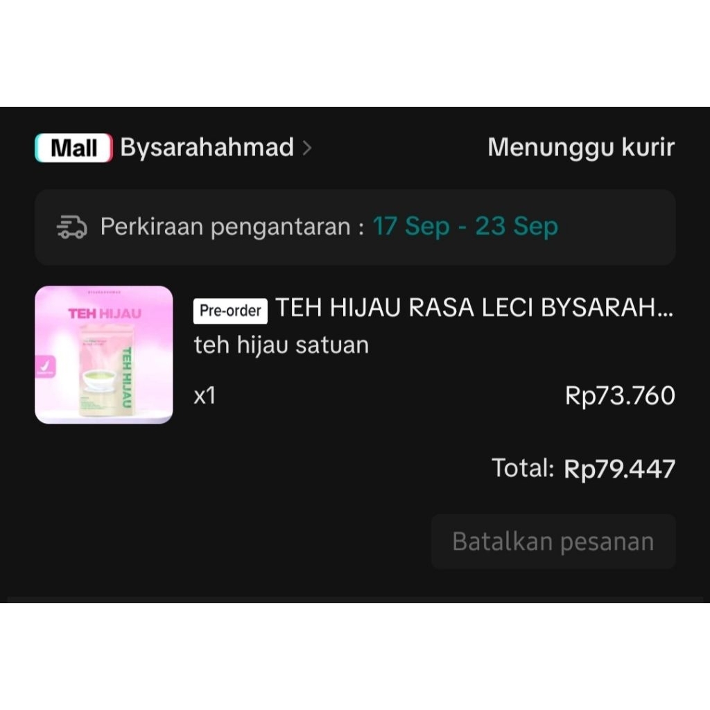 

TEH HIJAU RASA LECI BYSARAHAHMAD