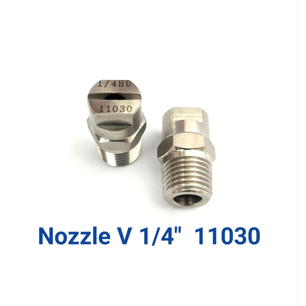 Nozzle Vee Jet Stainless 1/4 (11030) / Spray Nozzle Vee Jet Stainless