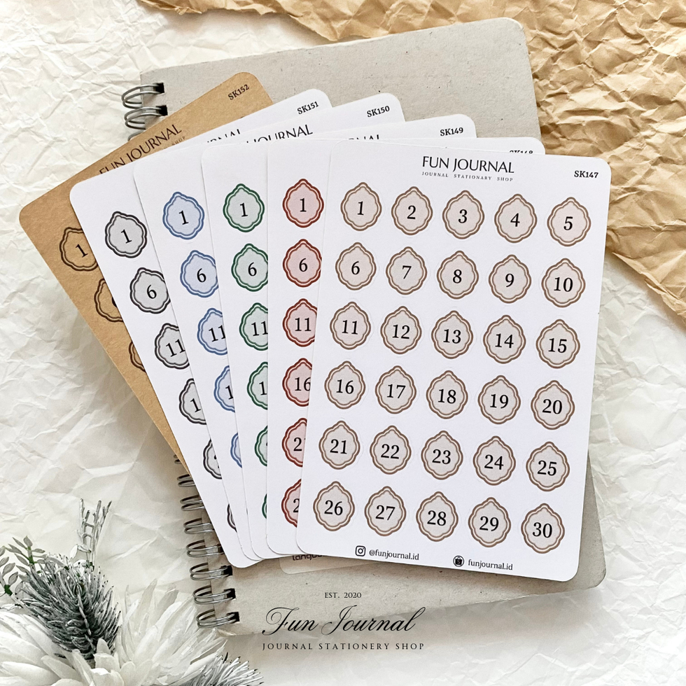 

VINTAGE FRAME DATE NUMBER STICKER STIKER SHEET UNTUK JOURNAL JURNAL SCRAPBOOK DIY PLANNER BULLET JOURNAL BUJO DECORATION DEKORASI