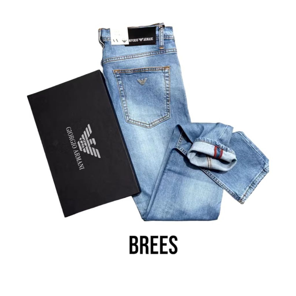 Celana jeans pria Armani panjang / celana jeans slim fit pria original import jumbo 28 - 38