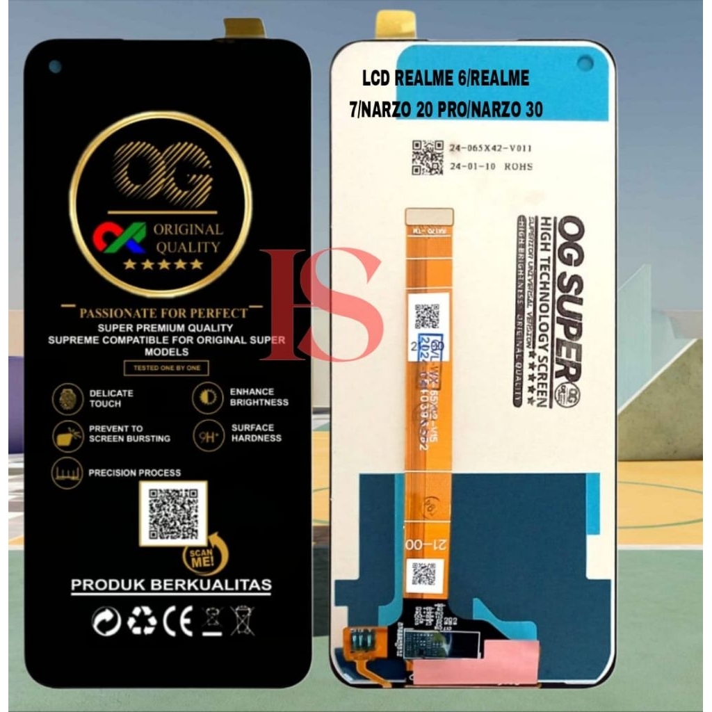 LCD REALME 6 LCD FULLSET LCD REALME 6/REALME 7/NARZO 20 PRO/NARZO 30 ORIGINAL