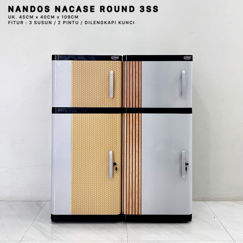 LEMARI NACASE DRRBAGUNA 3 SUSUN / NANDOS ROUND NACASE 3SS