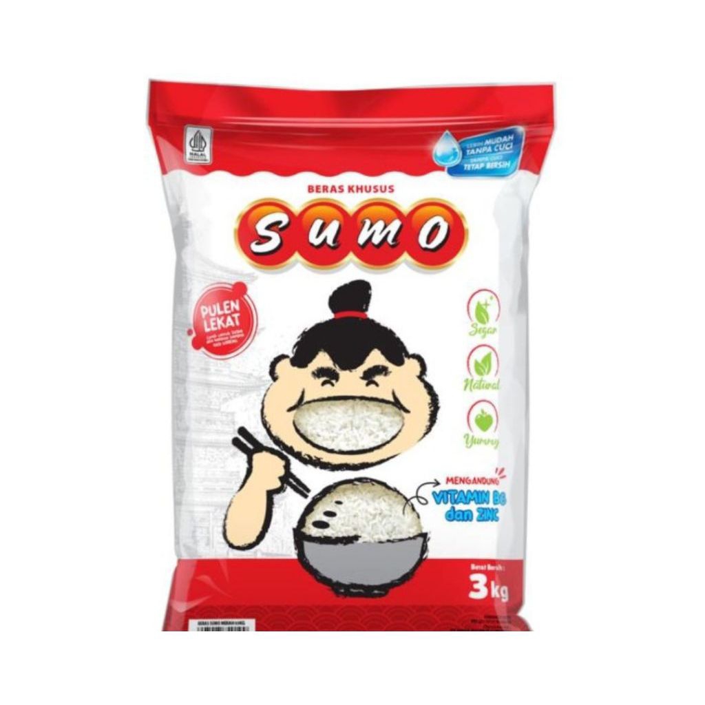 

BERAS SUMO MERAH PREMIUM 3 Kg x 1 pcs
