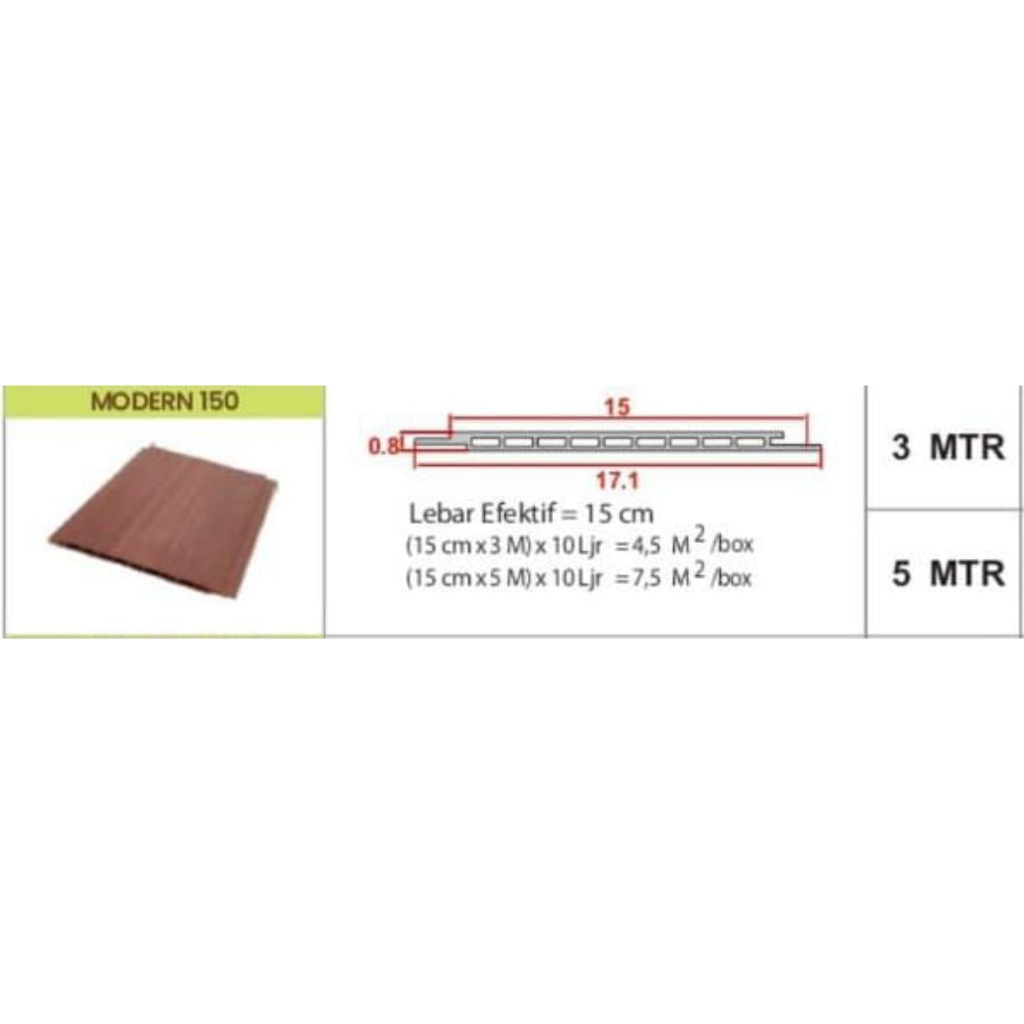 DUMA PANEL WPC MODERN 150 Tahan air