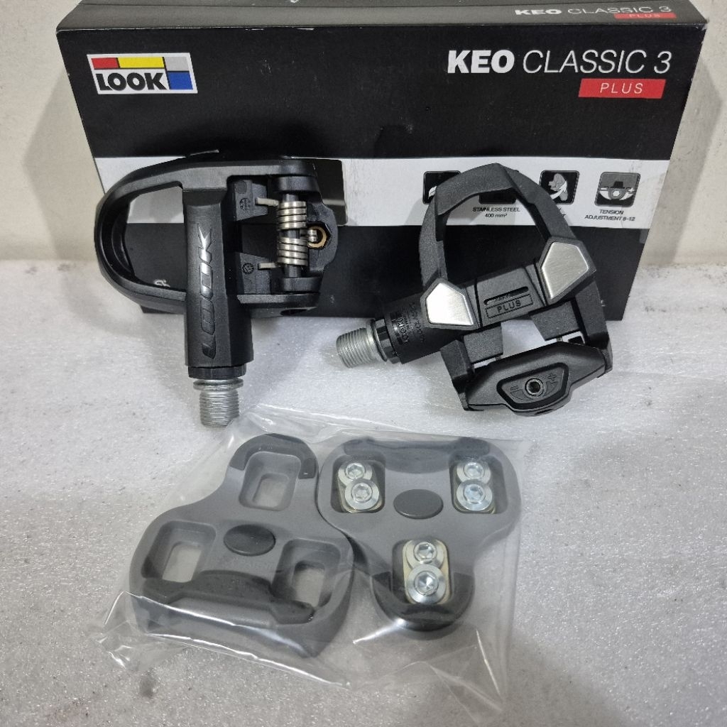 Pedal Cleat Look Keo Classic 3 Plus - Pedal Cleat Sepeda Roadbike minivelo Pedal Keo Look Hitam