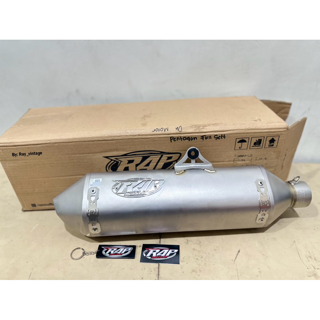 silincer knalpot kenalpot rap muffler pentagon model ktm universal