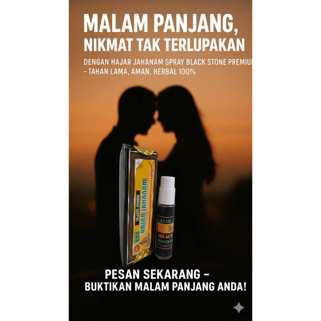 New Formula obat kuat tahan lama HJ spray Super Original alami tanpa efek samping pria perkasa