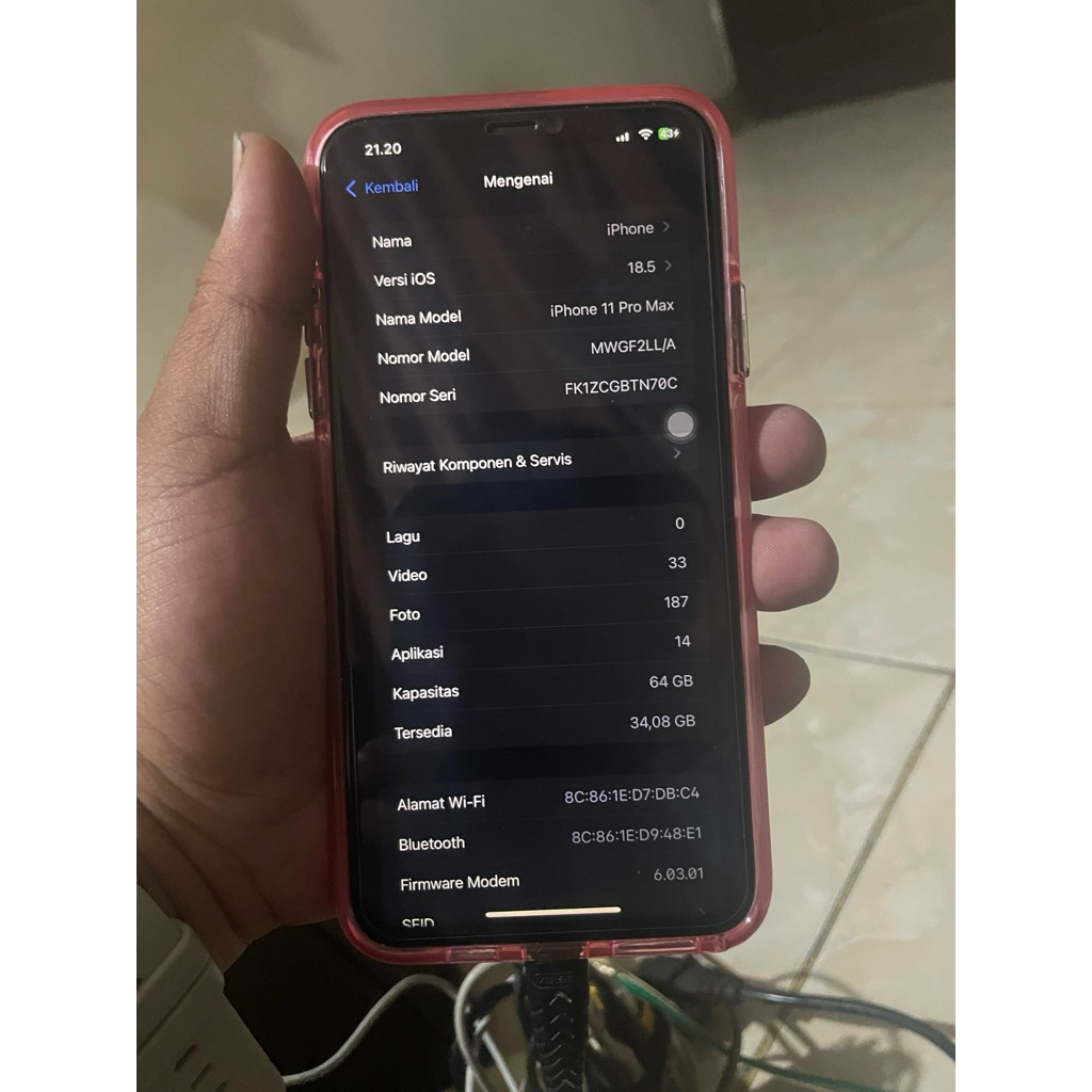 iphone 11 ProMax 64GB Wifol Byps Iremoval