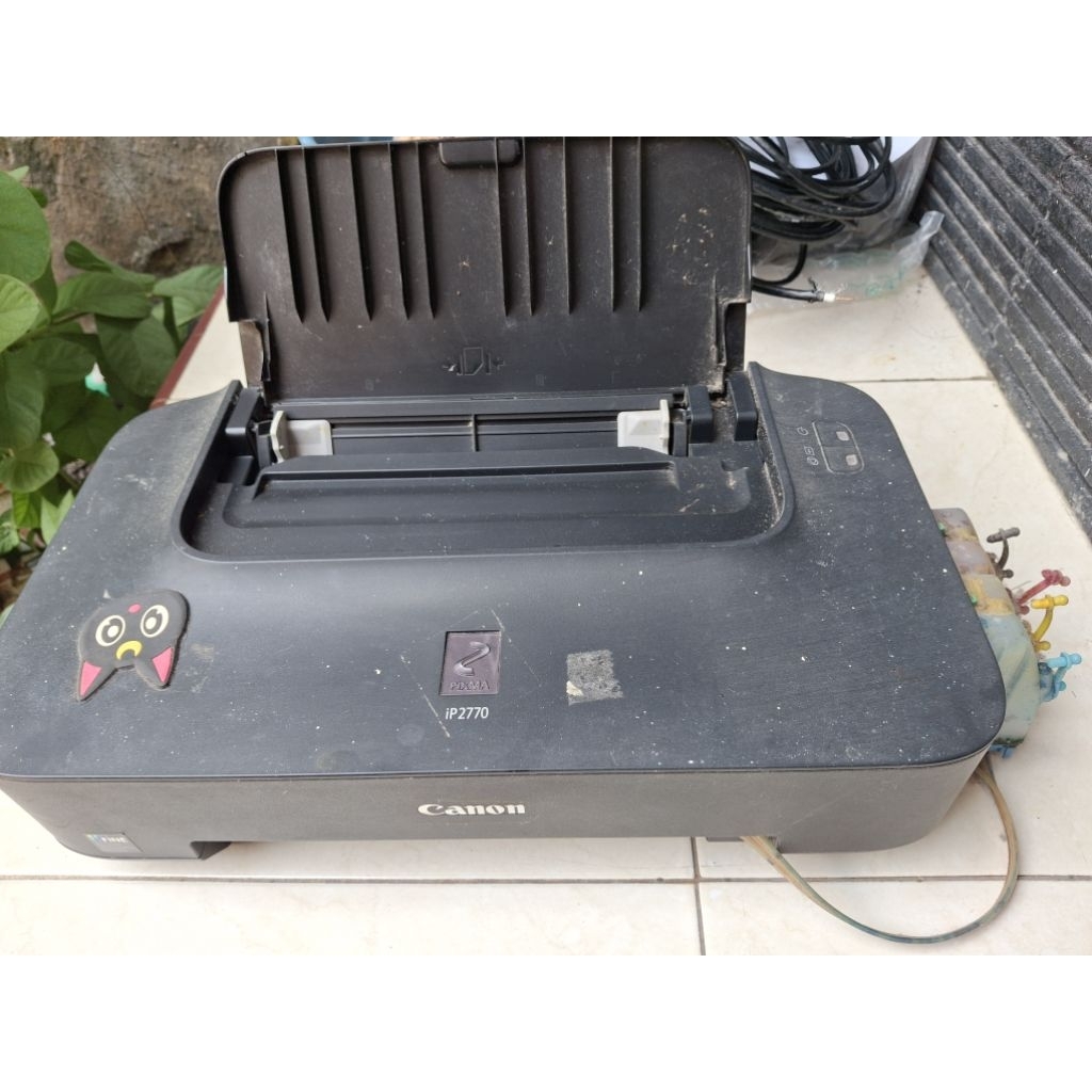 Printer Canon IP2770 bekas normal tanpa cartridge, sudah terpasang infus