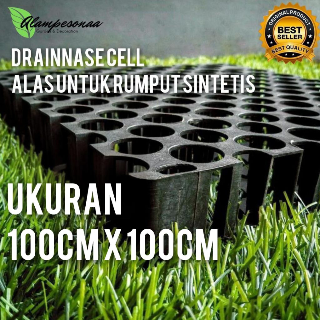 Alas Rumput Sintetis Drainase Cell 100cm x 100cm