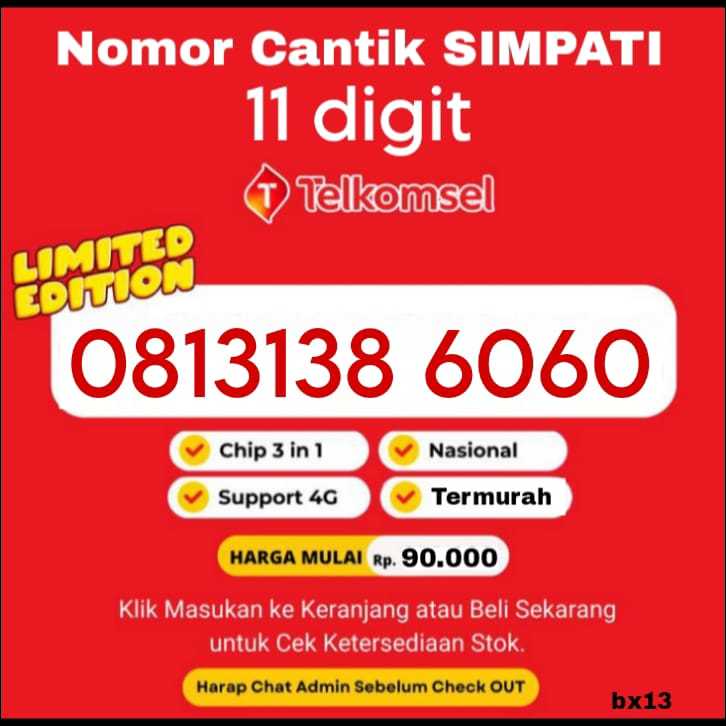 Nomor Cantik Telkomsel Simpati 11 Digit | Kartu Perdana 11 Angka Unik & Langka