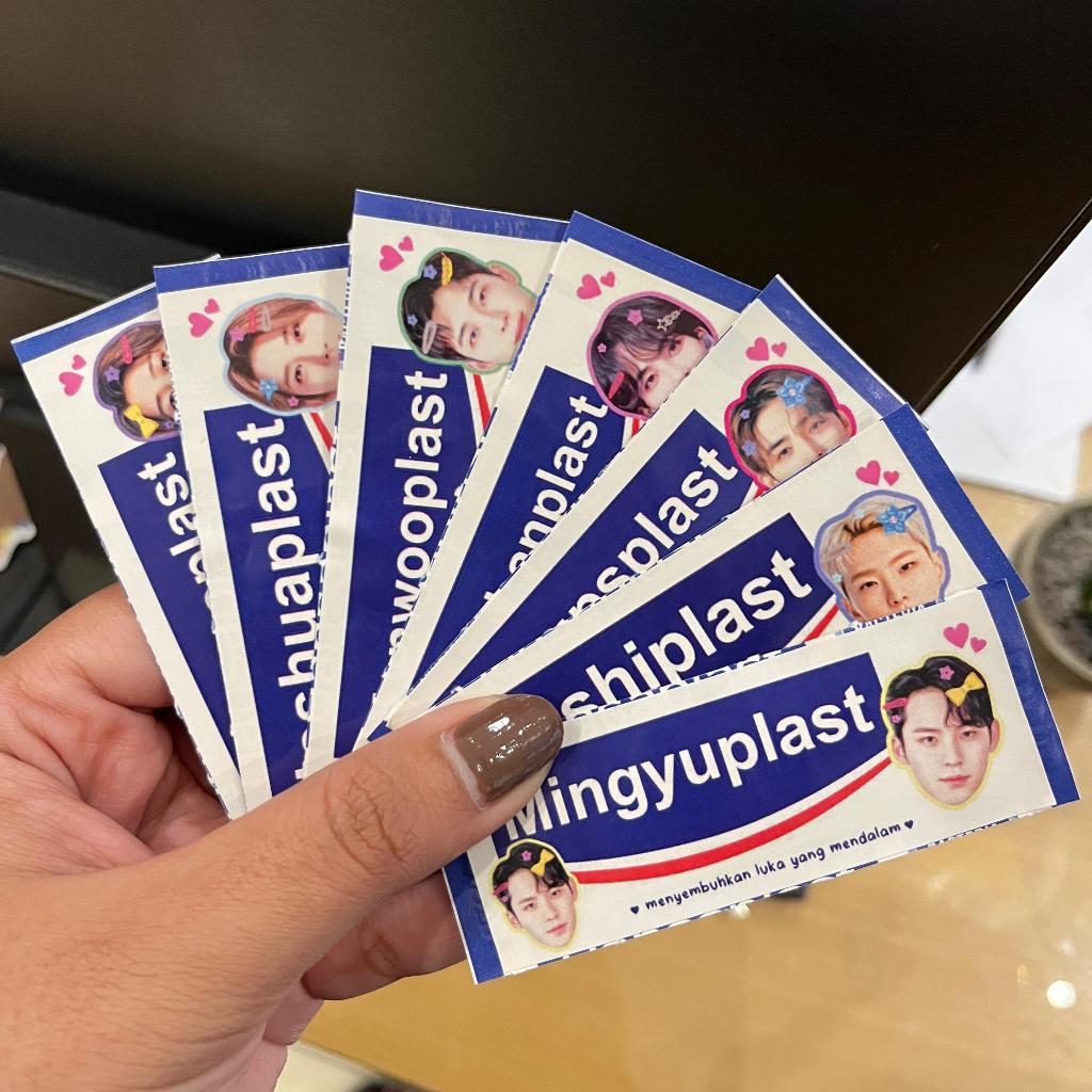Sticker + Hansaplast SEVENTEEN Kpop Plester Fanmade Carat Kado Freebies