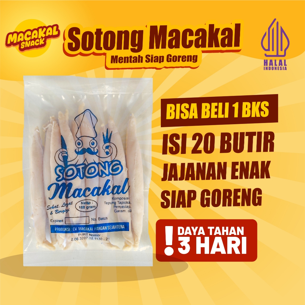 

Macakal Sotong Mentah 20 Isi Kenyal Gurih || Macakal Sotong Mentah 20 Isi Goreng Dadakan