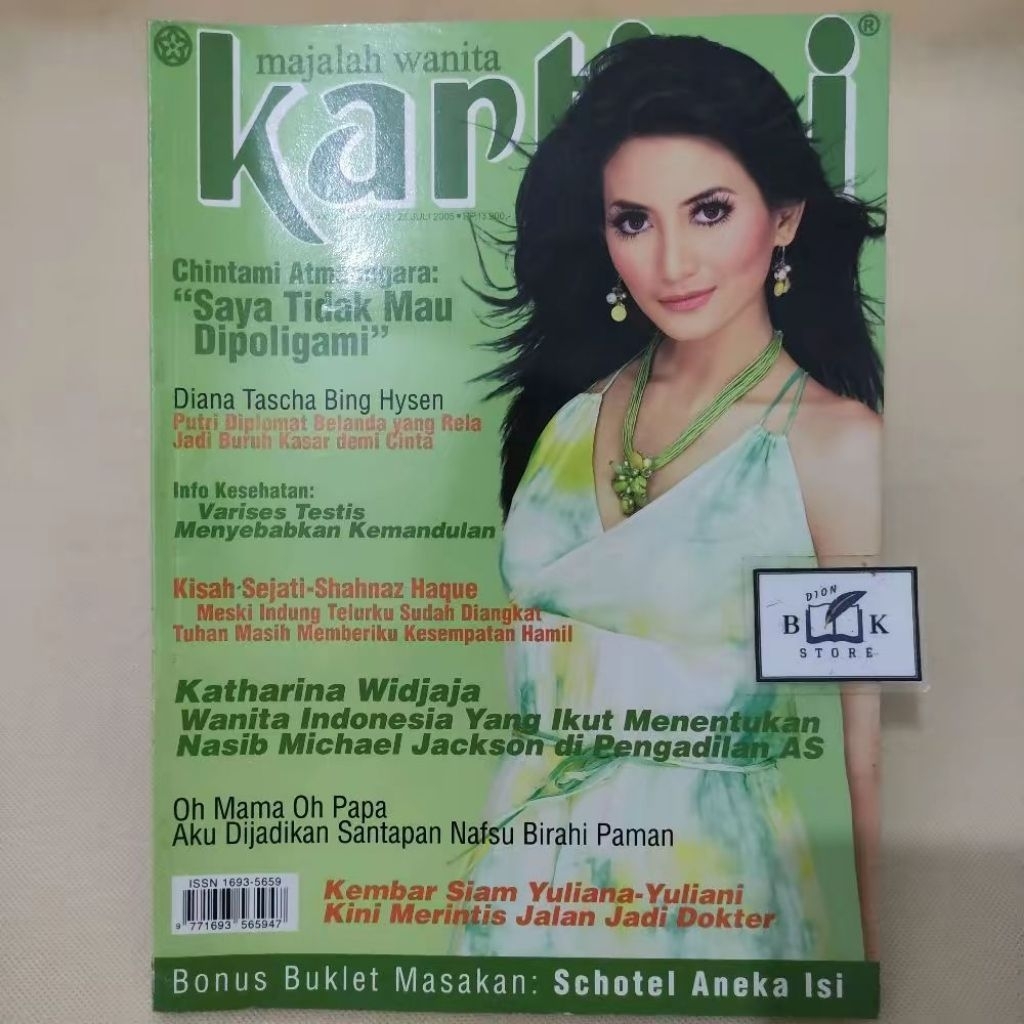 (ORIGINAL) Majalah Kartini Cover Natasha Dewanti (7-21 Juli 2005)