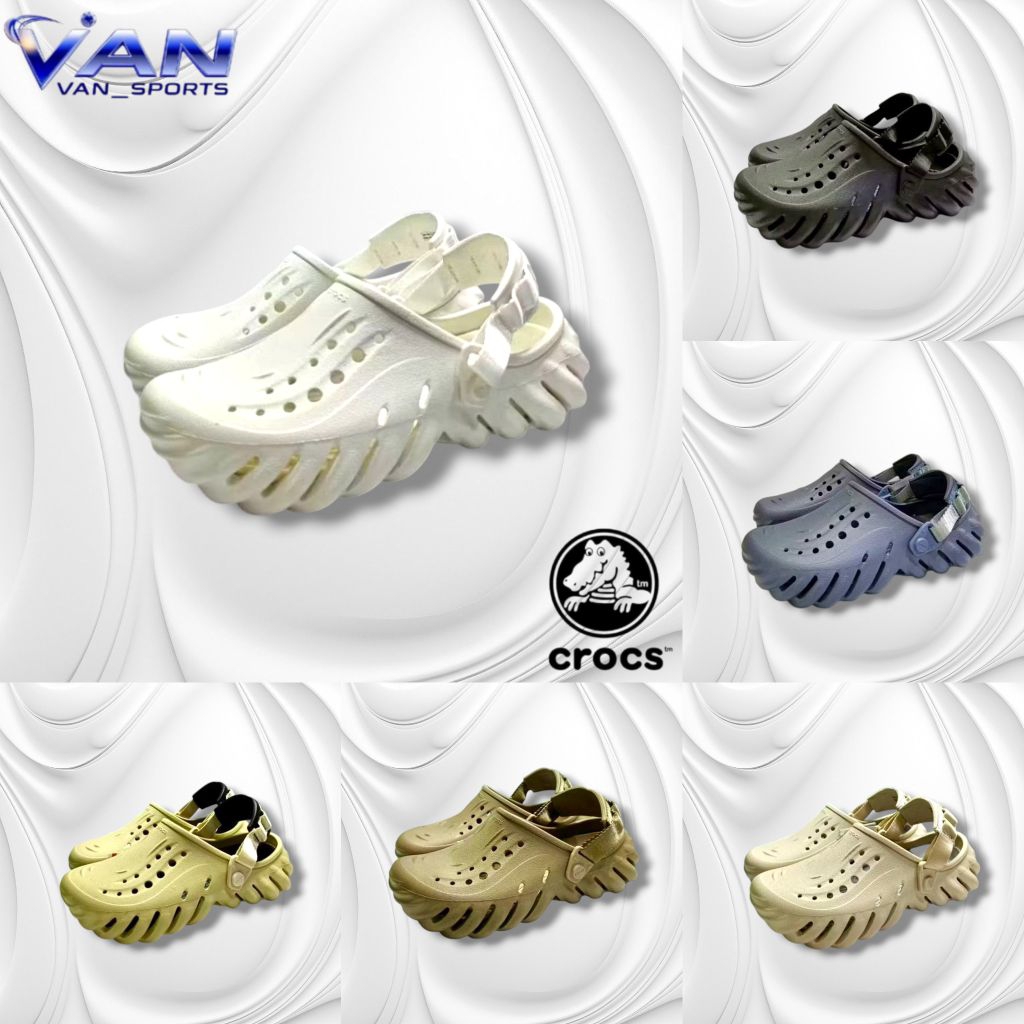 SANDAL CROCS ECHO CLOG UNISEX-CROCS ECHO CLOG UNISEX-SANDAL CROCS PRIA/WANITA