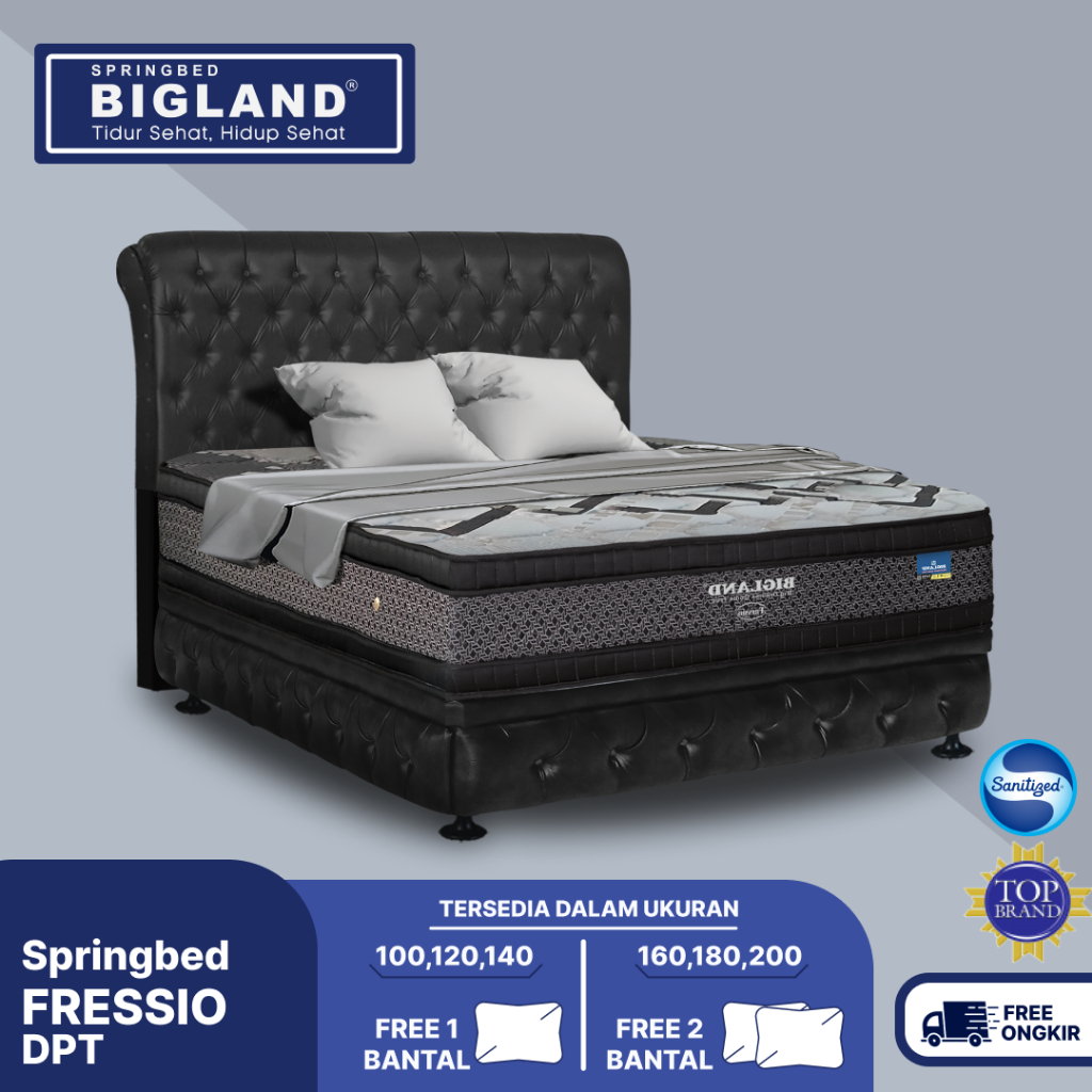 Springbed Fressio Double Plus Top by BIGLAND
