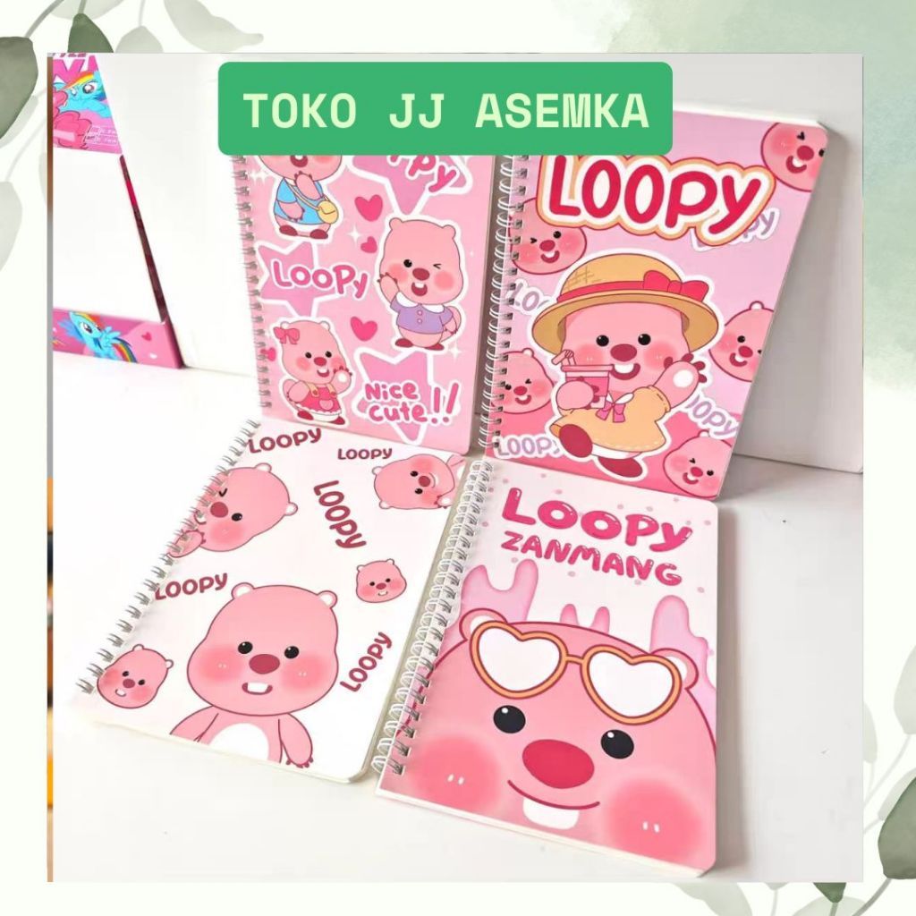 

BUKU BINDER SPIRAL A5 LOOPY BK-2030 DIARY BERGARIS PERLENGKAPAN SEKOLAH