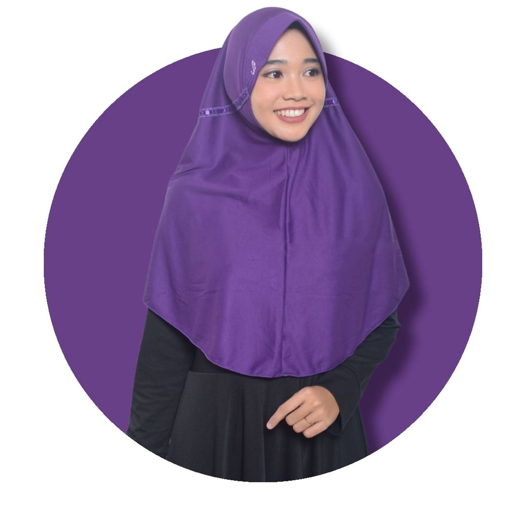 Hijab Sekolah Tali serut Samping SMA Jumbo Kerudung Tali Dewasa Premium