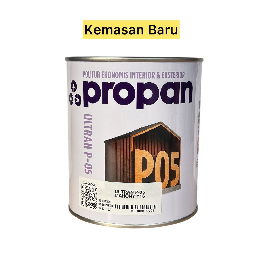CAT KAYU POLITUR ULTRAN P05  CAT PLITUR PINTU JENDELA EKONOMIS TRANSPARAN PROPAN P 05 1 LITER 1 KG