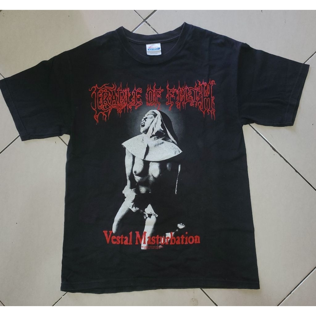 kaos band musik metal cradle of filth vestal hanes size M