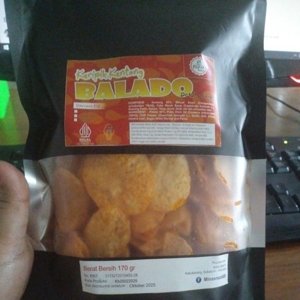 

keripik kentang balado