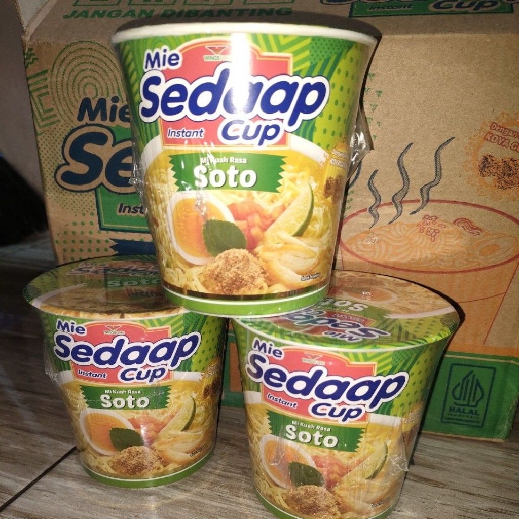

Mie Sedaap Instant Cup Mi Kuah Rasa Soto 1 Pcs