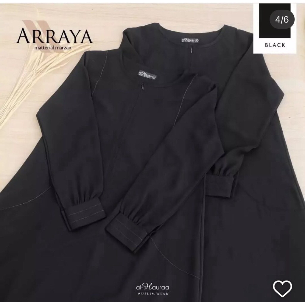 PRELOVED PL ALHAURAA AL HAURA ABAYA MINA MAZEN ANTI UV SET KHIMAR LONG JUMBO  VVGC