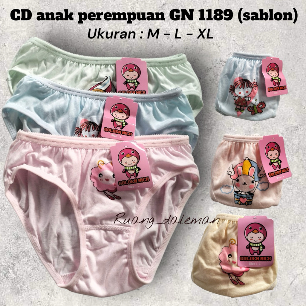 CELANA DALAM ANAK CEWEK 1188/1189,CD anak,CD anak perempuan