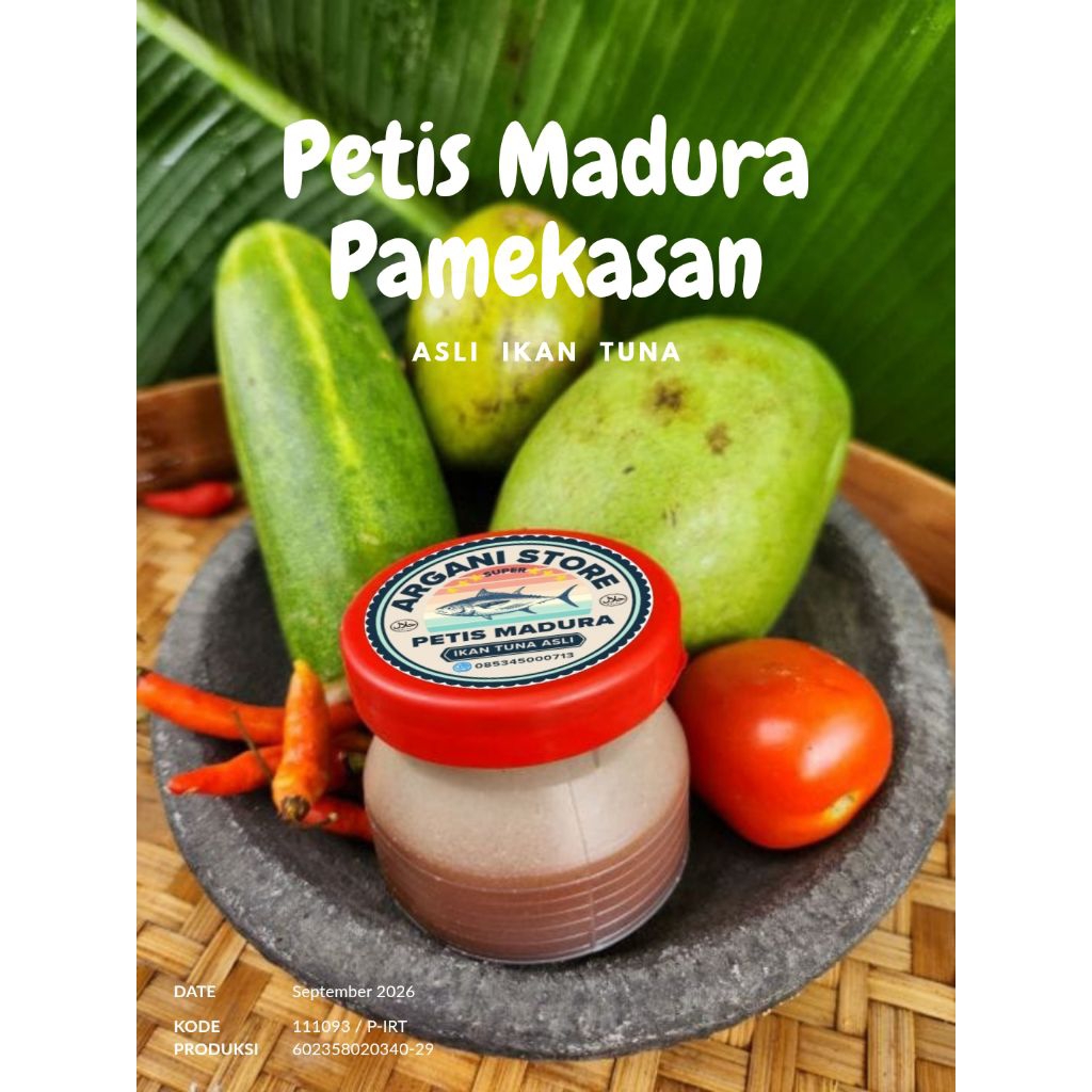 

PETIS SUPER MADURA ikan tuna asli 100gr rasa gurih