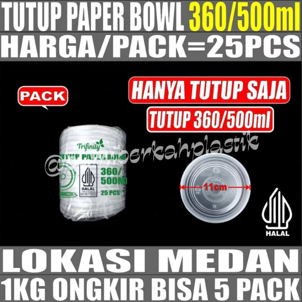 TUTUP PAPER BOWL / MANGKOK KERTAS / MIE SOP / KUAH / BAKSO / MIE AYAM / RICE BOWL