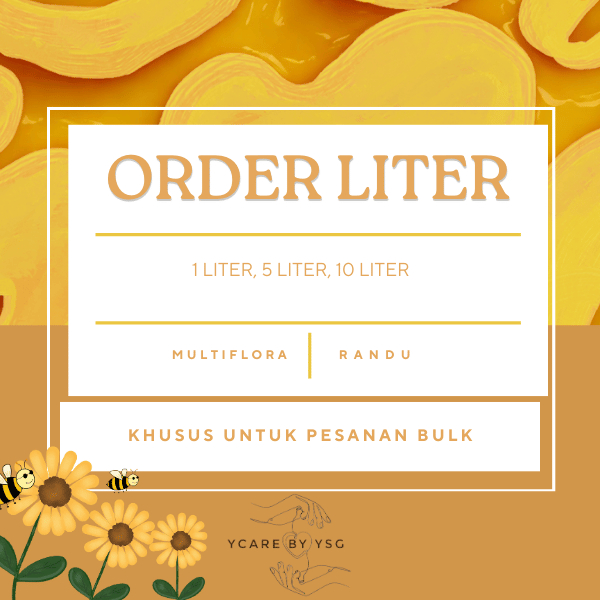 

YCare - KHUSUS ORDER LITERAN Madu Murni Asli Pure Honey Randu Multiflora 1liter 5liter 10liter Reseller Madu Murah