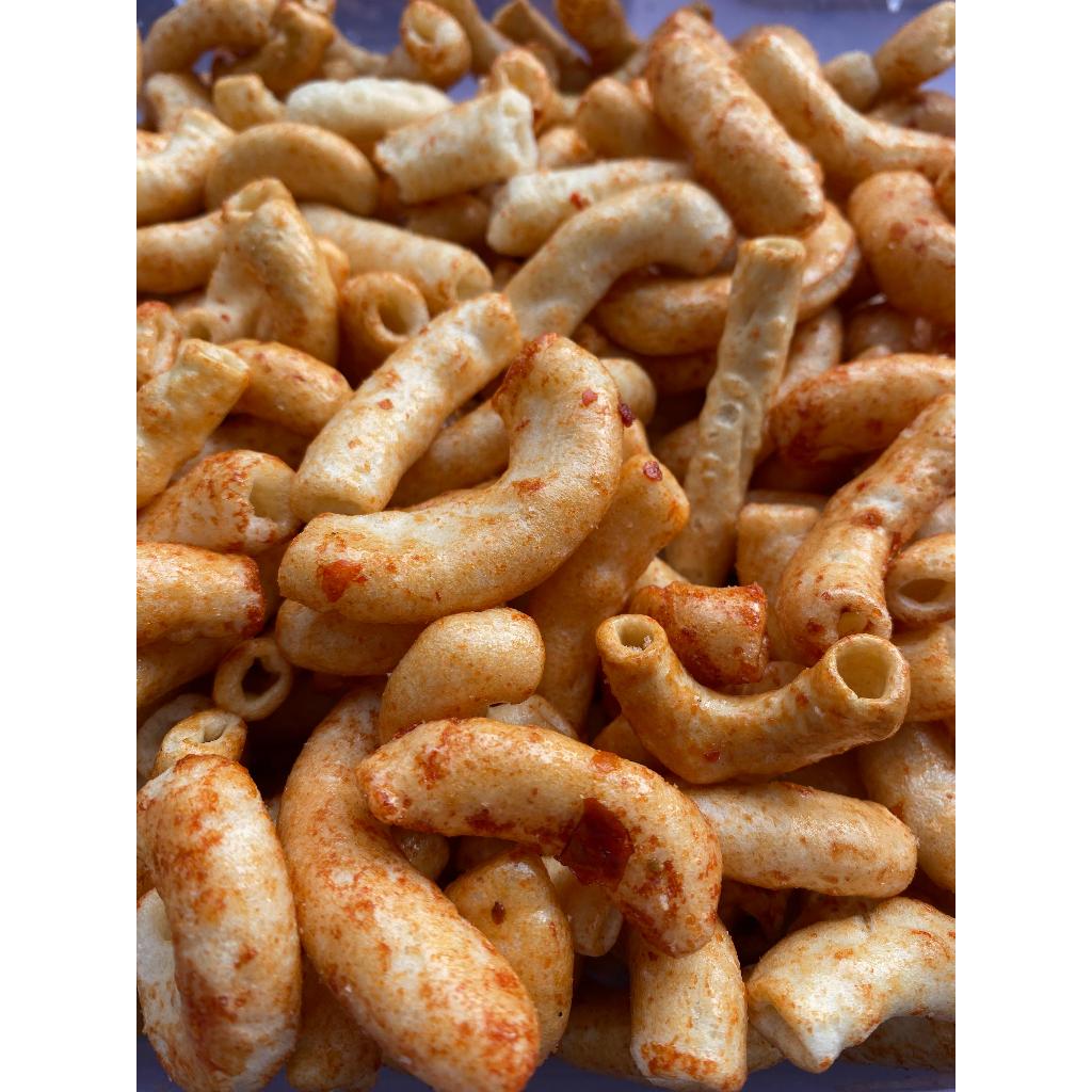Ngemilin Snack - Makaroni Pedas Manis / Camilan Makaroni Bumbu / Jajanan Kiloan