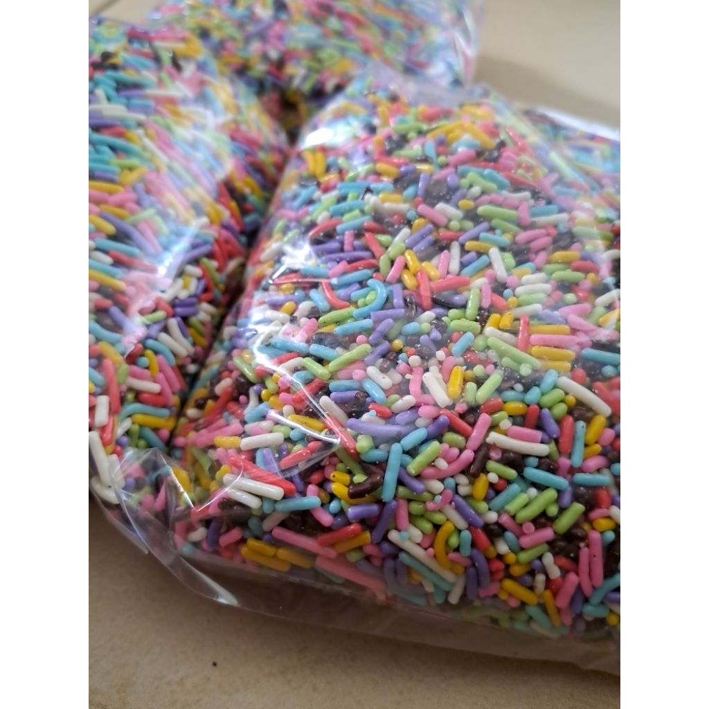 

Meses warna warni repack 250g