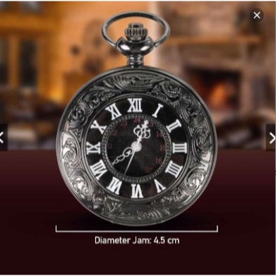Jam Saku Antik Unik Gantungan Kunci Elegan || Jam Saku Vintage Keren Hadiah Spesial Unisex