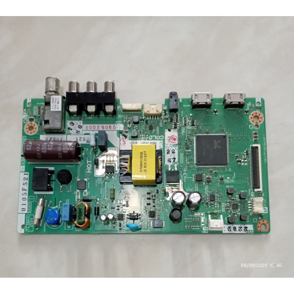 MB MOBO MAINBOARD MODULE MESIN TV SHARP 2T-C24CB3i (MB SP24)