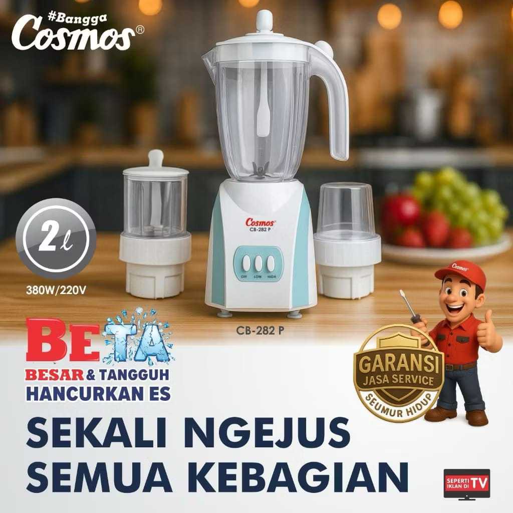 Cosmos Blender - Kapasitas Besar - Beta Series - CB-282P - 2L
