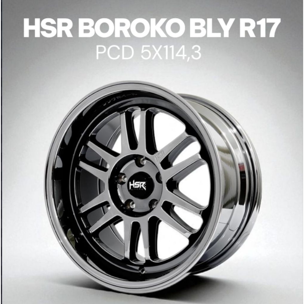 [1SET 4PCS] VELG RACING, HSR BLY R17 REK0MENDASI UNTUK MOBIL Toyota Kijang Innova, Alphard, Rush,