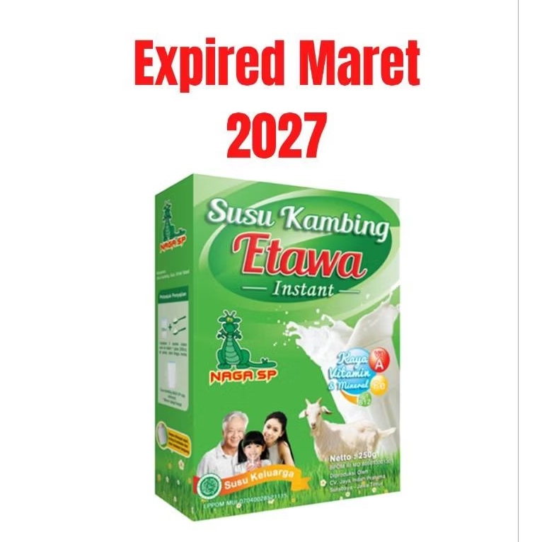 

Susu Kambing Etawa NAGA SP Bubuk Instan Goat Milk Obat Maag Asam Lambung