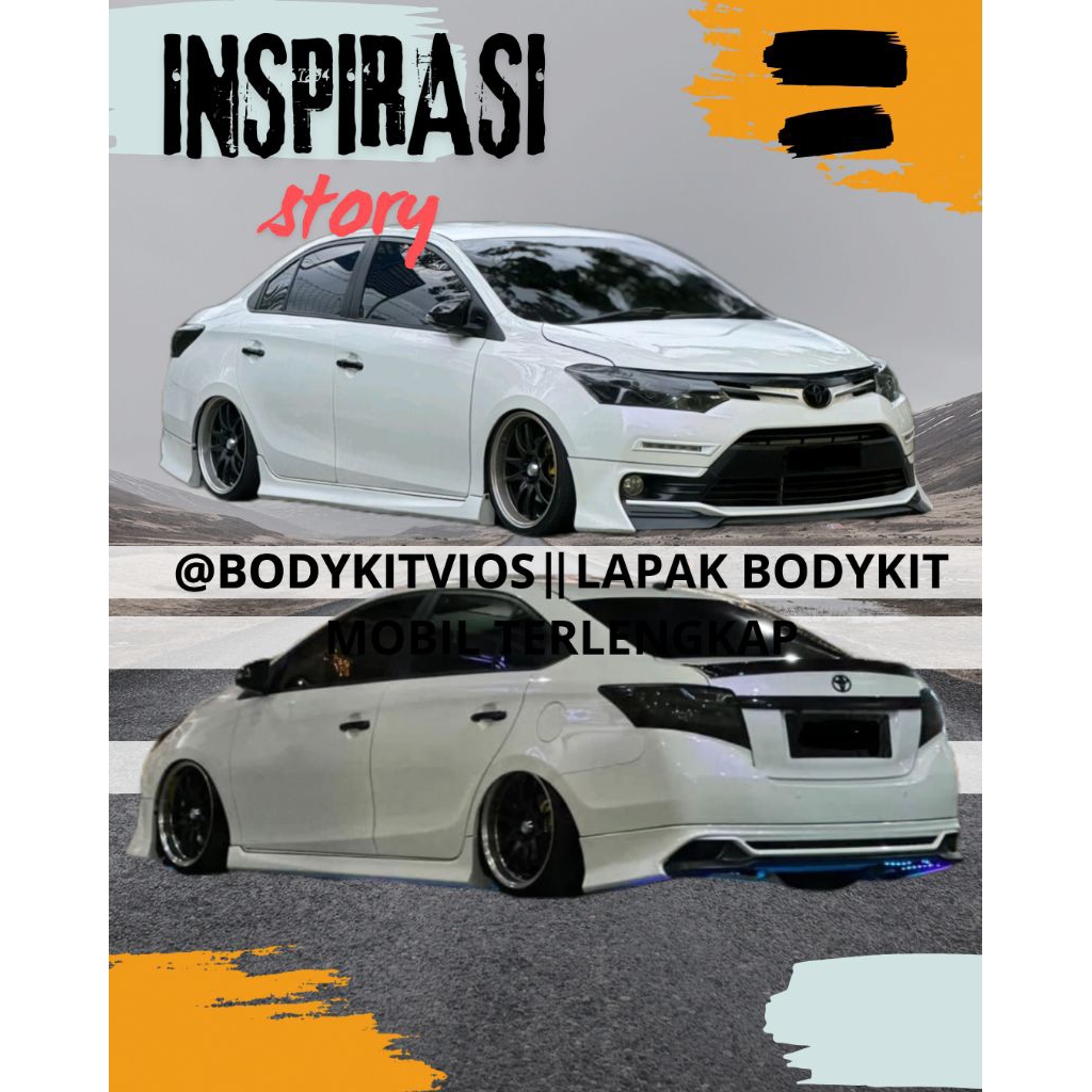 Bodykit Vios Gen 3 only  Depan Belakang