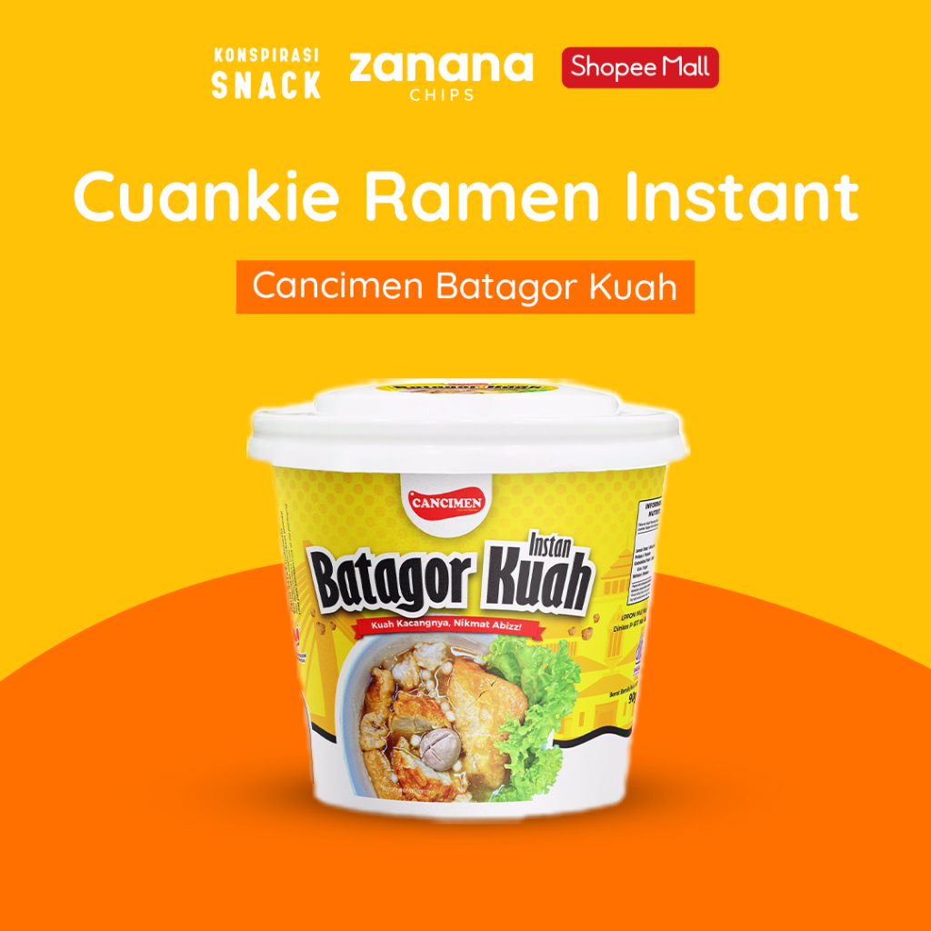 

Cancimen Batagor Kuah - Cuankie Ramen Instant | Rasa Khas Bandung yang Bikin Ketagihan 75g