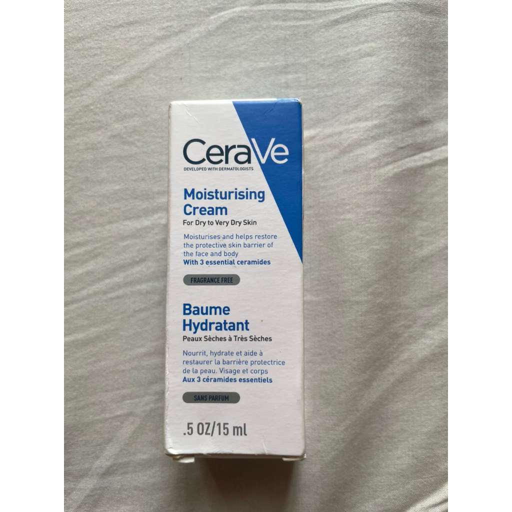 Cerave Moisturising Cream 15ml | Moisturizer Kulit kering pelembap