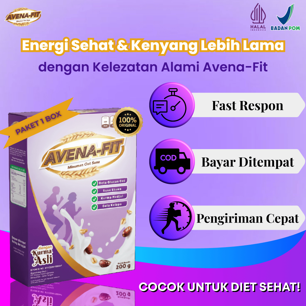 

Avena-fit Susu Oat (1 Box) – Membantu menjaga daya tahan tubuh, Membantu tubuh tetap fit & bertenaga