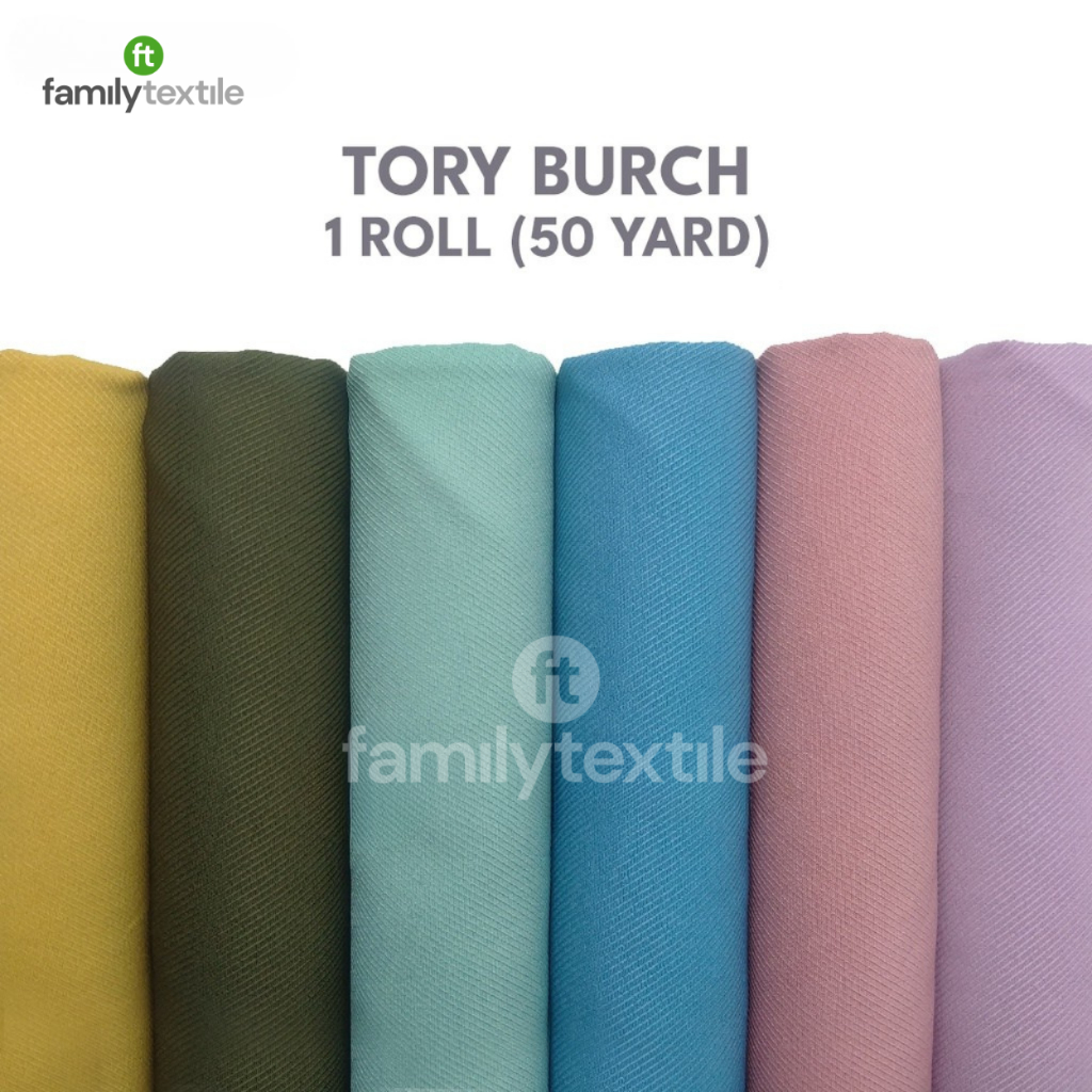 Kain Tory Burch 1 Roll 60 Yard - Kain Hijab Halus Madame Sexy